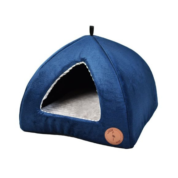 Budka dla kota lub psa 40x40cm Lauren Design BELLA granatowy velvet