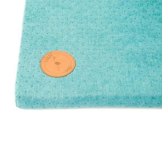 Lauren design legowisko DEMI - materac pikowany dla psa, kolor turkusowy 100/80cm