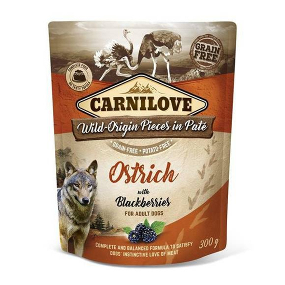 Carnilove Dog Ostrich & Blackberries struś z jeżynami 300g