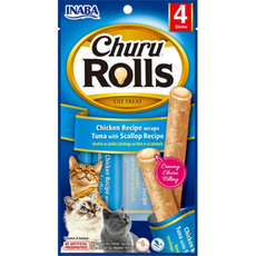 INABA Churu Rolls Chicken with Tuna and Scallop przysmak dla kota kurczak, tuńczyk, przegrzebki 40g