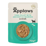 Applaws Fish selection in broth 12x70g - zestaw wilgotnych karm dla kotów (ryby)