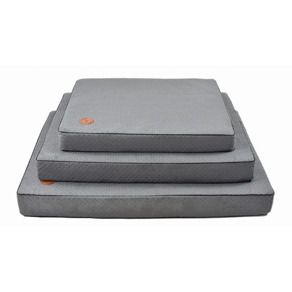 Materac ortopedyczny dla psa Hector 70x60cm pikowany szary