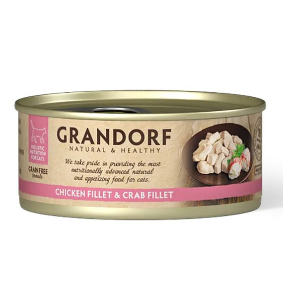 Grandorf pierś z kurczaka z krabem mokra karma dla kotów 70g