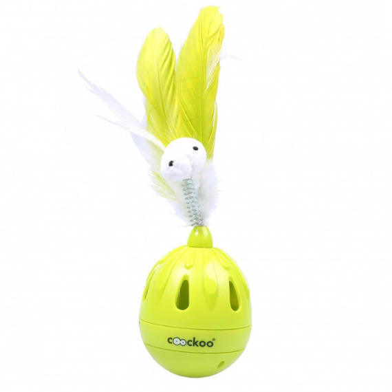 Coockoo Tumbler Lime - zabawka dla kota z dozująca przysmaki.