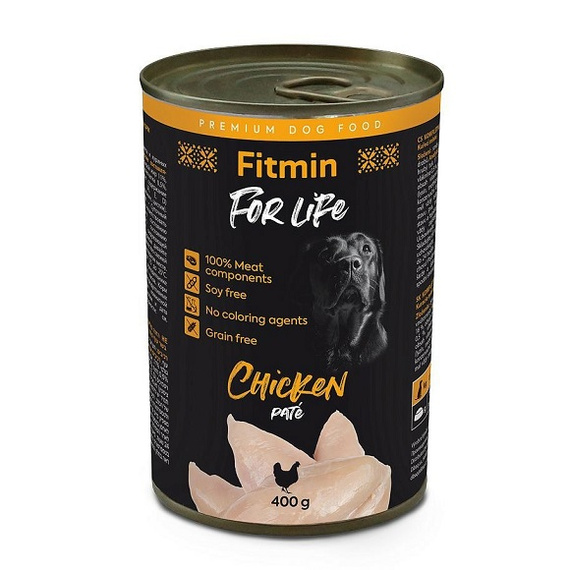 Fitmin for Life Pies kurczak 400g - wilgotna karma dla psa 