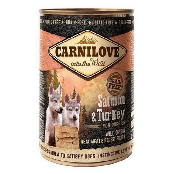 Carnilove Meat Wild Salmon & Turkey Puppies - łosoś z indykiem karma dla szczeniąt puszka 400g