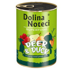 Dolina Noteci Superfood kaczka i jeleń 400 g karma dla psów dorosłych