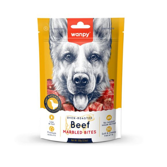 Wanpy Marbled Beef Bites przysmak dla psa kąski wołowiny 100g