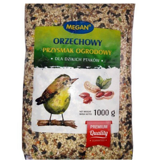 Orzechowy przysmak ogrodowy dla dzikich ptaków 1kg Megan
