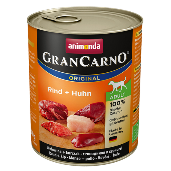 Animonda Gran Carno Junior wołowina z kurczakiem karma dla szczeniąt puszka 800 g