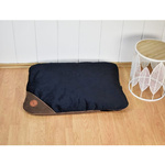 Lauren Design FRIDA poducha dla psa lub kota brąz struktura + czarny velvet 85/65cm