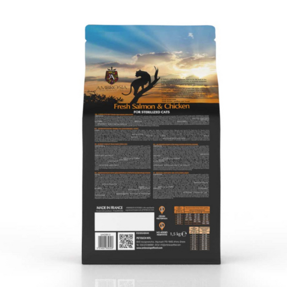 Ambrosia Fresh Łosoś i Kurczak- karma dla kotów 5 kg