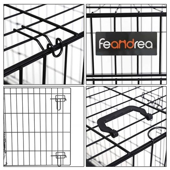 FEANDREA Klatka dla psa 106 x 70 x 77,5 cm