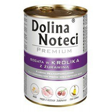 Dolina Noteci Premium - królik z żurawiną puszka 400g - karma dla psów dorosłych