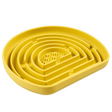 DUVO+ miska spowalniająca dla psa – półkolista żółta