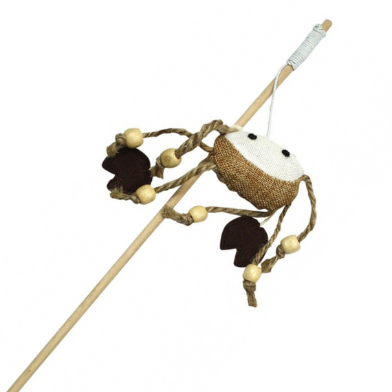 Pet Nova wędka z krabem - zabawka dla kota 40cm