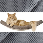 Półka na ścianę dla kota ŁUK 60 - ciemnoszara