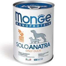 Monge Dog Solo Duck 400g - monoproteinowa mokra karma dla psów