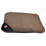 Lauren Design FRIDA poducha dla psa lub kota brąz struktura + czarny velvet 85/65cm