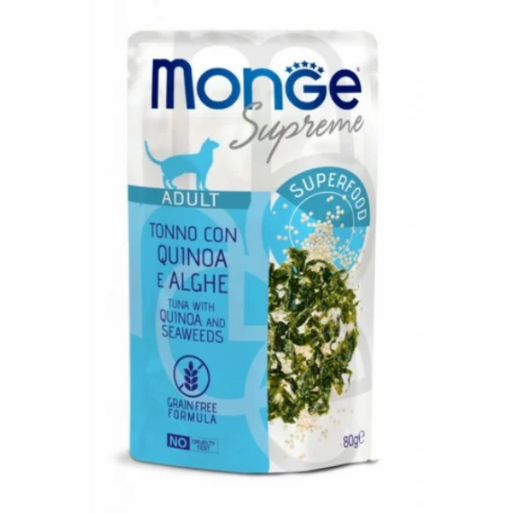Monge Supreme Adult Tuńczyk, komosa, wodorosty 80g
