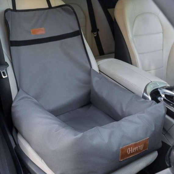 Transporter do samochodu dla psa lub kota w kolorze szarym - Dogeste