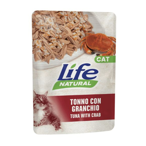Life Cat Natural Tuńczyk i Krab mokra karma dla kota wilgotna karma dla kota 70g