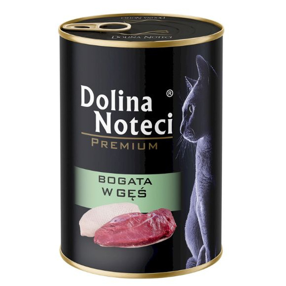 Dolina Noteci gęś 400 g – bezzbożowa karma mokra dla kotów