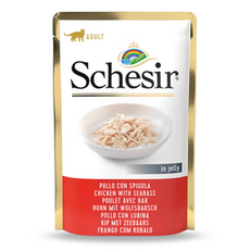 Schesir Cat Adult Chicken with Sea Bass 85g - kurczak, okoń
