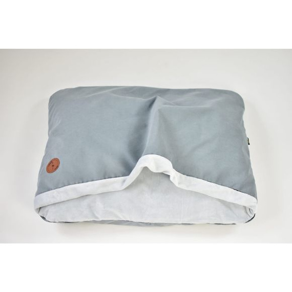 Legowisko dla psa lub kota - Lauren Design Norka Nel szary velvet 100 x 80 cm