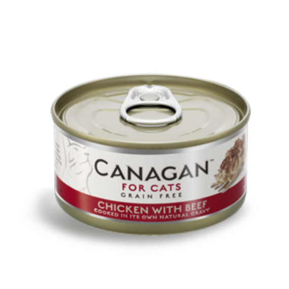 Canagan Kurczak z Wołowiną mokra karma dla kota puszka 75g
