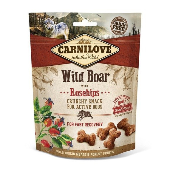 Carnilove Crunchy Snack - przysmak dla psa dzik z owocami dzikiej róży