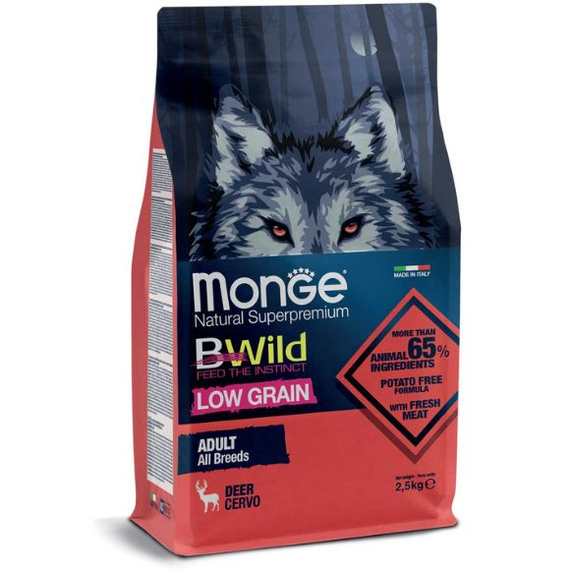 Monge BWild Dog Deer karma dla psów z jeleniem 2,5kg