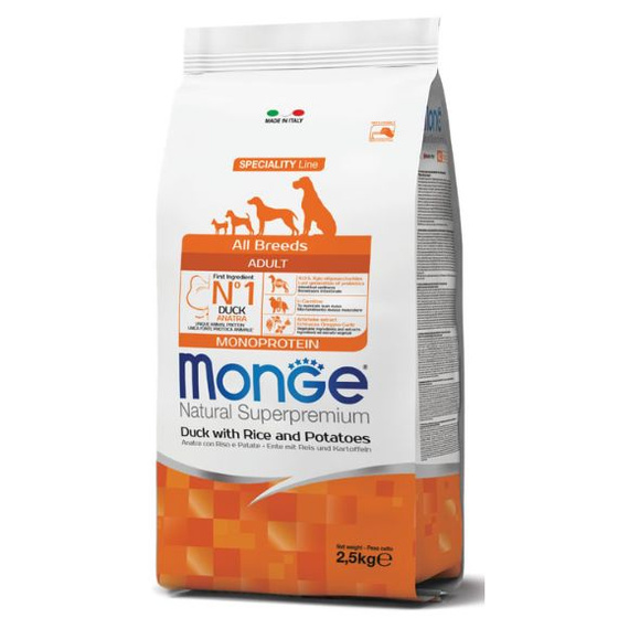 Monge Dog Monoprotein Duck karma dla psów 2,5kg