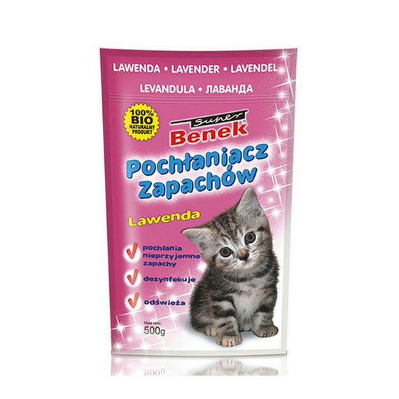 Super Benek - Pochłaniacz zapachów - zapach lawendy - 450g