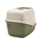 Toaleta Savic Nestor kryta kuweta z wygodnymi drzwiczkami granit z zielonym