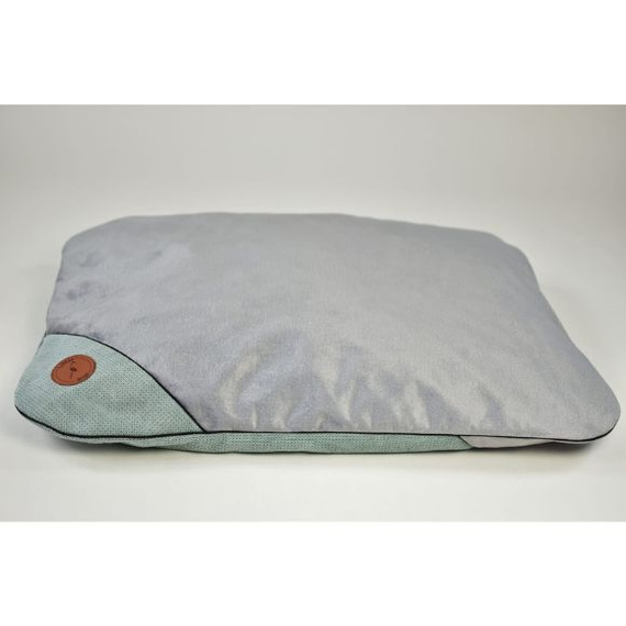 Lauren Design FRIDA poducha dla psa lub kota mięta + szary velvet 85/65cm