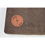 Materac na parapet dla kota Lauren Design CLEO 50x20cm brąz struktura