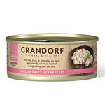 Grandorf pierś z kurczaka z krabem mokra karma dla kotów 70g