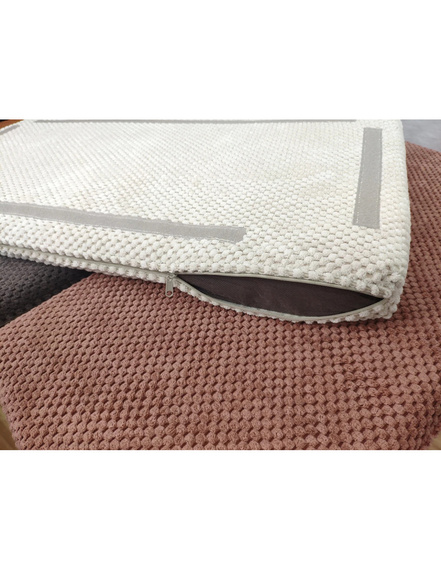 Cat's Atelier Półka na ścianę dla kota fala symetryczna lewa 75cm - ceglany brąz