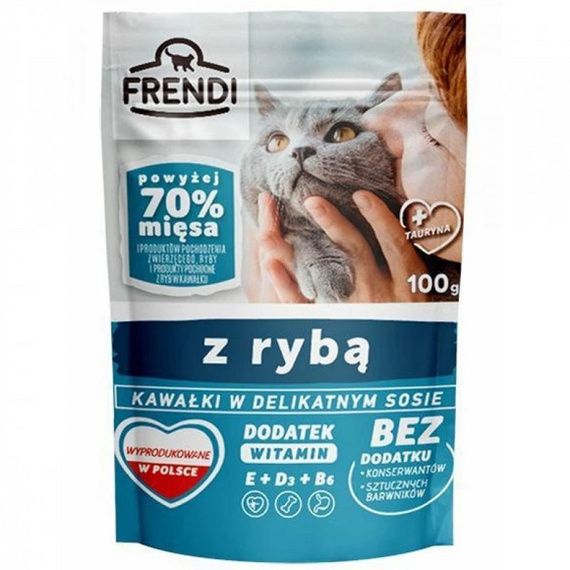 Frendi Ryba w sosie - mokra karma dla kota 100g