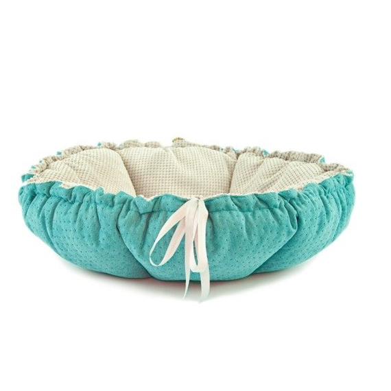 Lauren design legowisko Daisy 65cm - legowisko dla psa lub kota turkusowo-szare
