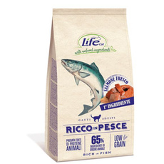 Life Cat Natural Low Grain Ryby sucha karma dla kotów dorosłych 1,5kg