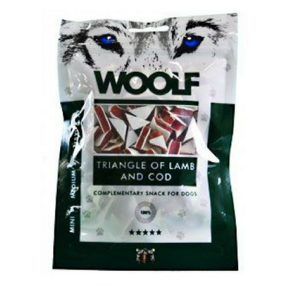Woolf Triangle of Lamb with Cod  - przysmaki dla psa z jagnięciną i dorszem, op. 100 g
