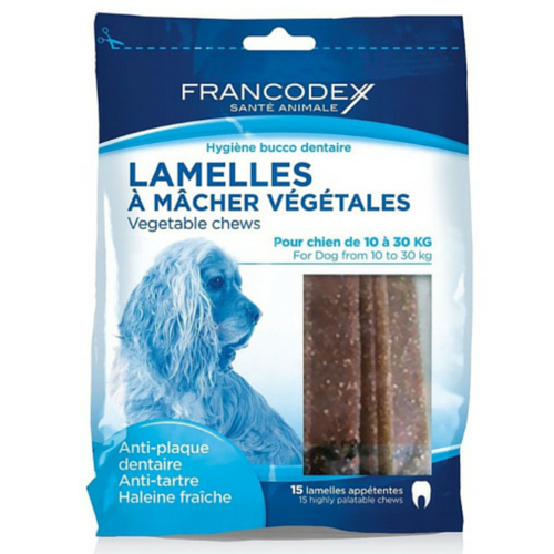 Francodex Lamelles - gryzaki dla psa czyszczące zęby, przeznaczone dla psów 10-30kg
