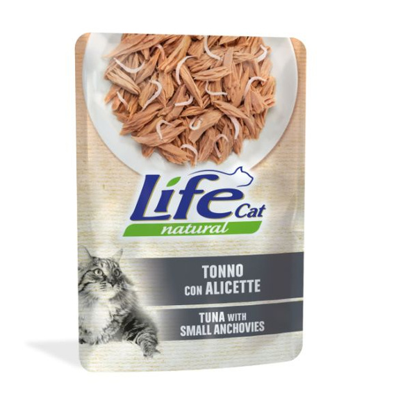 Life Cat Natural Tuńczyk z Anchovies mokra karma dla kota saszetka 70g