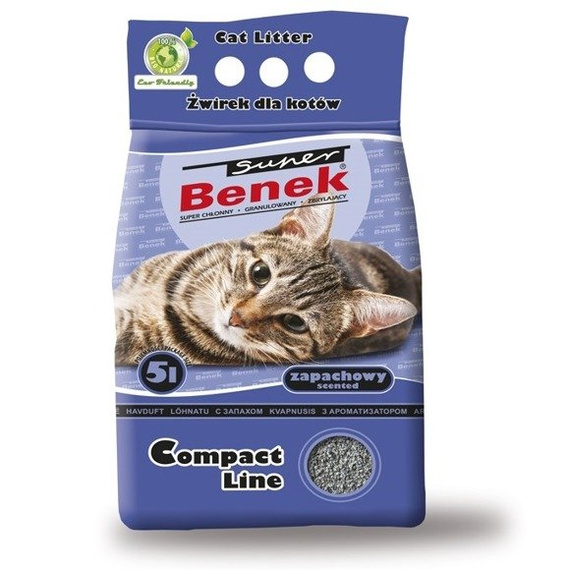 Super Benek Compact Line Zapachowy 10 l - żwirek dla kota 