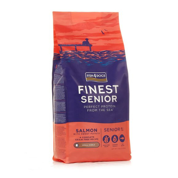 Fish4Dogs Finest Senior Salmon karma dla psa seniora małe krokiety 6kg