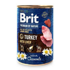 Brit Premium by Nature Turkey with Liver wilgotna karma dla psów, 400g