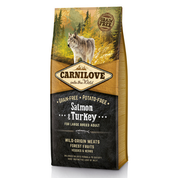 Carnilove Dog Salmon & Turkey Large Breed karma dla psów dorosłych dużych ras 1,5 kg