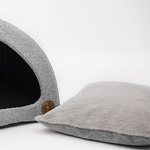 Budka dla kota lub psa 40x40cm szara Lauren Design BELLA Natura